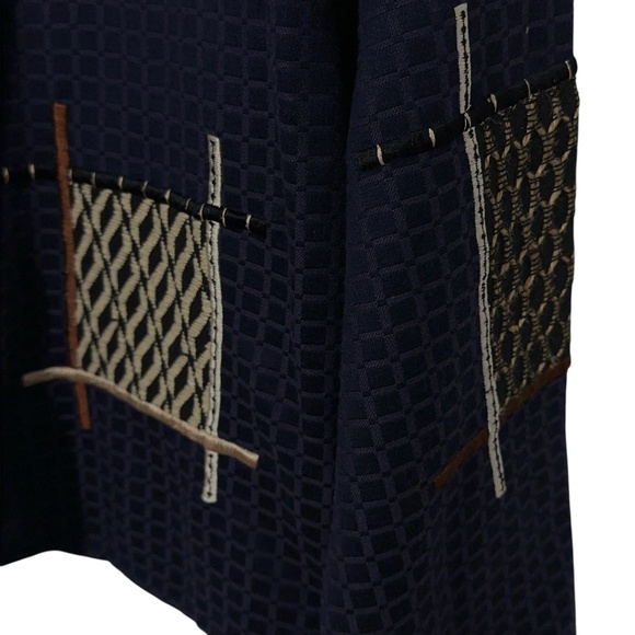 Alex Kim Embroidered Jacket Womens Size XL Button Front Unique - Picture 6 of 7